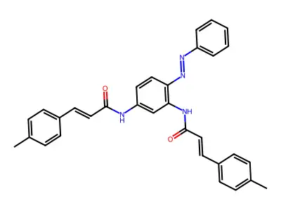 2-Propenamide, N,N'-[4-(phenylazo)-1,3-phenylene]bis[3-(4-methylphenyl)- (9CI) structure
