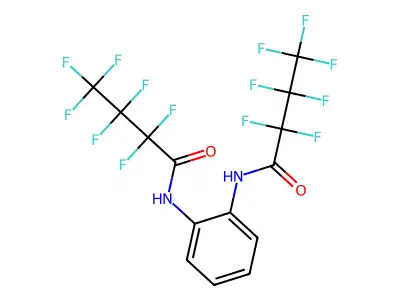 1,2-Phenylenediamine, N,N'-bis(heptafluorobutyryl)- structure