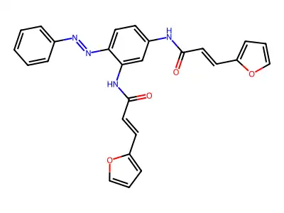 2-Propenamide, N,N'-[4-(phenylazo)-1,3-phenylene]bis[3-(2-furanyl)- (9CI) structure