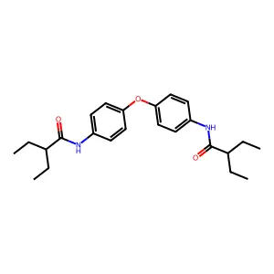 2-ethyl-N-[4-[4-(2-ethylbutanoylamino)phenoxy]phenyl]butanamide structure