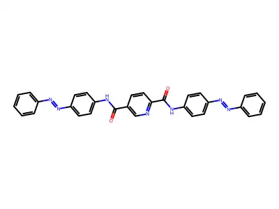 2,5-Pyridinedicarboxamide, N2,N5-bis[4-(2-phenyldiazenyl)phenyl]- structure