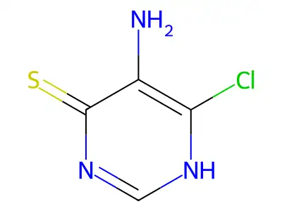 5-Amino-6-chloro-3,4-dihydropyrimidine-4-thione structure