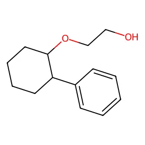 Ethanol, 2-((2-phenylcyclohexyl)oxy)- structure