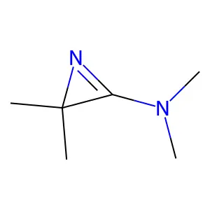 N,N,3,3-tetramethylazirin-2-amine structure