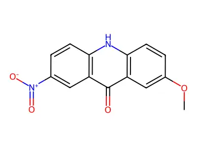 2-methoxy-7-nitroacridin-9(10H)-one structure
