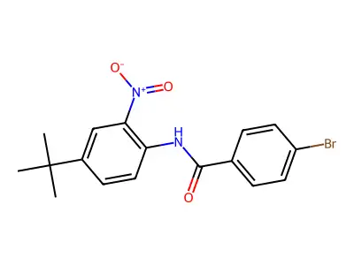 4-bromo-N-(4-tert-butyl-2-nitrophenyl)benzamide structure
