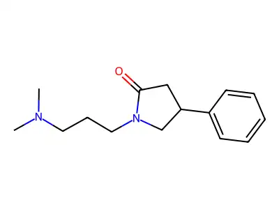 1-[3-(Dimethylamino)propyl]-4-phenylpyrrolidin-2-one structure