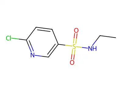6-chloro-N-ethylpyridine-3-sulfonamide structure