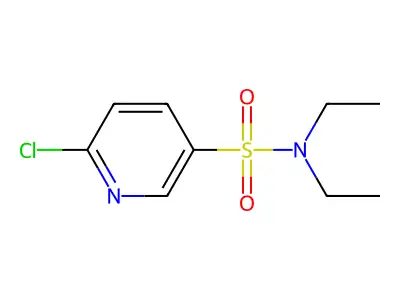 6-Chloro-N,N-diethylpyridine-3-sulfonamide structure