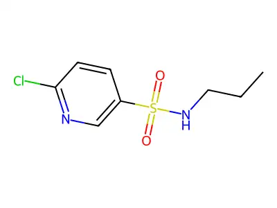 6-chloro-N-propylpyridine-3-sulfonamide structure