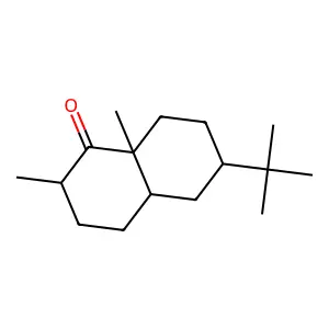 6-tert-Butyl-2,8a-dimethyloctahydro-1(2H)-naphthalenone structure