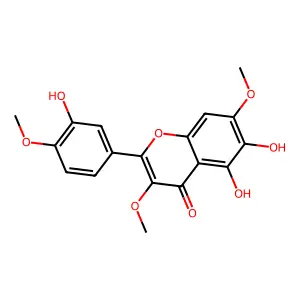 3',5,6-Trihydroxy-3,4',7-trimethoxyflavone structure