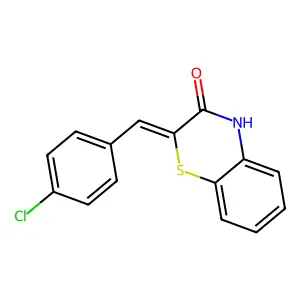 2h-1,4-Benzothiazin-3(4h)-one,2-[(4-chlorophenyl)methylene]- structure