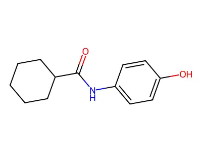 N-(4-hydroxyphenyl)cyclohexanecarboxamide structure