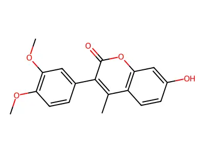 3-(3,4-Dimethoxyphenyl)-7-Hydroxy-4-Methylchromen-2-One structure