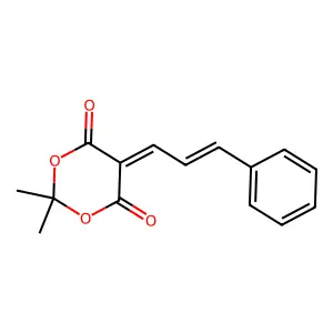 2,2-Dimethyl-5-(3-phenyl-allylidene)-1,3-dioxane-4,6-dione structure