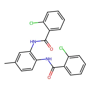 2-chloro-N-[2-[(2-chlorobenzoyl)amino]-4-methylphenyl]benzamide structure
