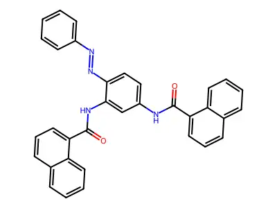 1-Naphthalenecarboxamide, N,N'-[4-(phenylazo)-1,3-phenylene]bis-(9CI) structure