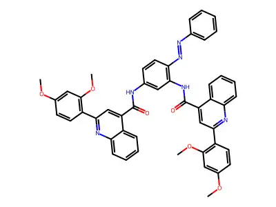 2-(2,4-dimethoxyphenyl)-N-[3-[[2-(2,4-dimethoxyphenyl)quinoline-4-carbonyl]amino]-4-phenyldiazenylphenyl]quinoline-4-carboxamide structure