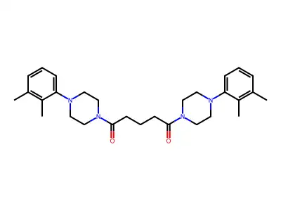 1,5-Bis[4-(2,3-dimethylphenyl)piperazin-1-yl]pentane-1,5-dione structure