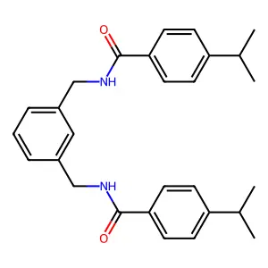 4-propan-2-yl-N-[[3-[[(4-propan-2-ylbenzoyl)amino]methyl]phenyl]methyl]benzamide structure
