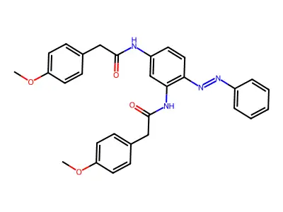 Benzeneacetamide, N,N'-[4-(phenylazo)-1,3-phenylene]bis[4-methoxy-(9CI) structure