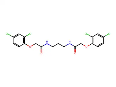 2-(2,4-dichlorophenoxy)-N-[3-[[2-(2,4-dichlorophenoxy)acetyl]amino]propyl]acetamide structure