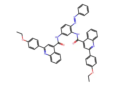 4-Quinolinecarboxamide, N,N'-[4-(phenylazo)-1,3-phenylene]bis[2-(4-ethoxyphenyl)- (9CI) structure