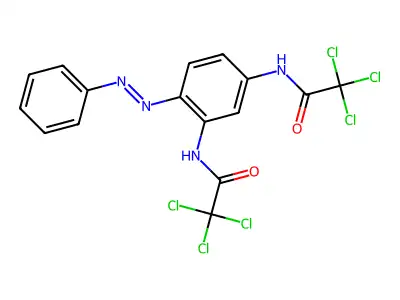 Acetamide, N,N'-[4-(phenylazo)-1,3-phenylene]bis[2,2,2-trichloro-(9CI) structure