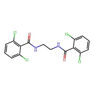 2,6-dichloro-N-{2-[(2,6-dichlorobenzoyl)amino]ethyl}benzamide structure