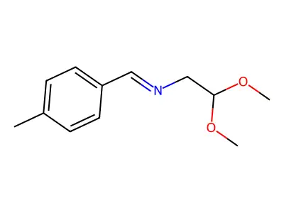 N-(2,2-dimethoxyethyl)-1-(4-methylphenyl)methanimine structure