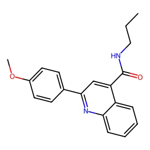 2-(4-methoxyphenyl)-N-propylquinoline-4-carboxamide structure