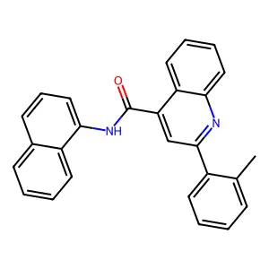 2-(2-methylphenyl)-N-naphthalen-1-ylquinoline-4-carboxamide structure