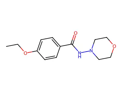 4-ethoxy-N-morpholin-4-ylbenzamide structure