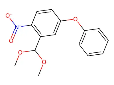 2-(Dimethoxymethyl)-1-nitro-4-phenoxybenzene structure