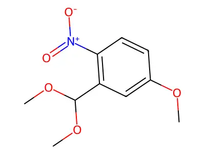 2-(Dimethoxymethyl)-4-methoxy-1-nitrobenzene structure