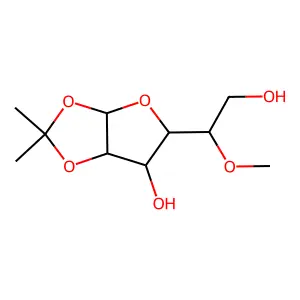 5-O-Methyl-1,2-O-(1-methylethylidene)hexofuranose structure