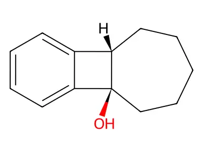 4bH-benzo(3,4)cyclobuta(1,2)cyclohepten-4b-ol, 5,6,7,8,9,9a-hexahydro-, cis- structure