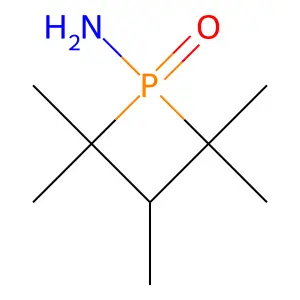 2,2,3,4,4-Pentamethyl-1-oxo-1lambda5-phosphetan-1-amine structure