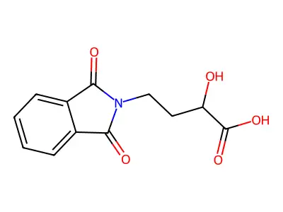 4-Phthalimido-2-hydroxy butyric acid structure
