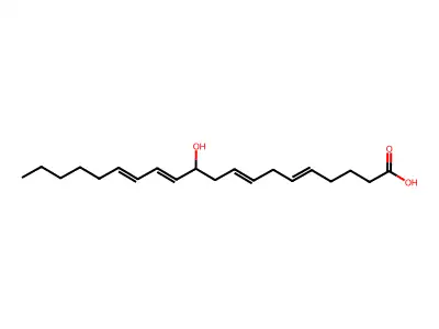 (11S)-11-hydroxyicosa-5,8,12,14-tetraenoic acid structure