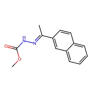 Hydrazinecarboxylic acid, (1-(2-naphthalenyl)ethylidene)-, methyl ester structure