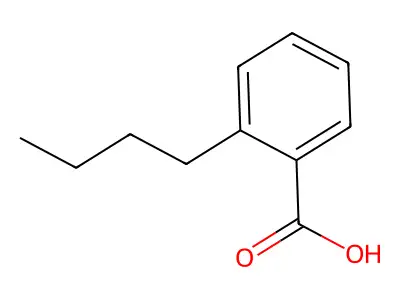 Benzoic acid, butyl- structure