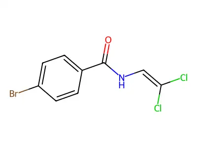 4-bromo-N-(2,2-dichloroethenyl)benzamide structure