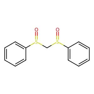 1,1'-(Methanediyldisulfinyl)dibenzene structure
