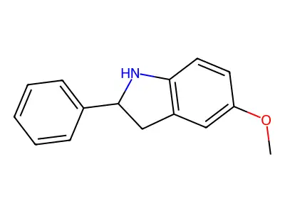 5-Methoxy-2-phenylindoline structure