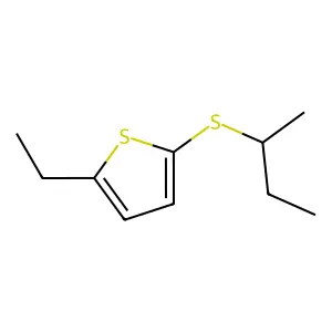 Thiophene, 2-ethyl-5-[(1-methylpropyl)thio]- structure