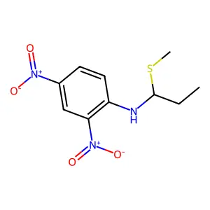 Benzenamine, N-[1-(methylthio)propyl]-2,4-dinitro- structure