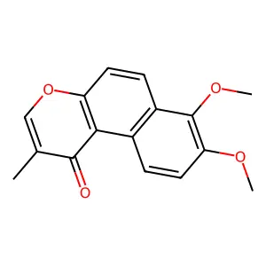 7,8-Dimethoxy-2-methyl-1H-naphtho[2,1-b]pyran-1-one structure