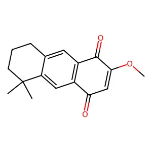 5,6,7,8-Tetrahydro-2-methoxy-5,5-dimethylanthracene-1,4-dione structure